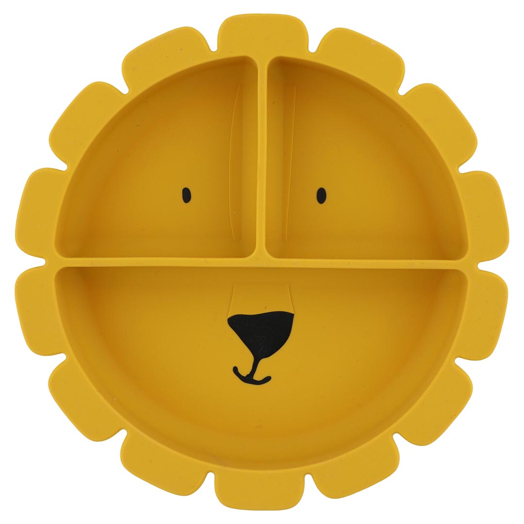 Silikon-Esslernteller mit Saugnapf - Mr. Lion